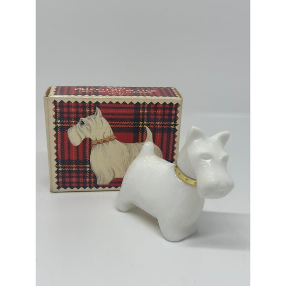 VTG 1970 Avon Shulton Queen of Scots Scottie Dog Heart Cologne Bottle Box EMPTY - Picture 2 of 7